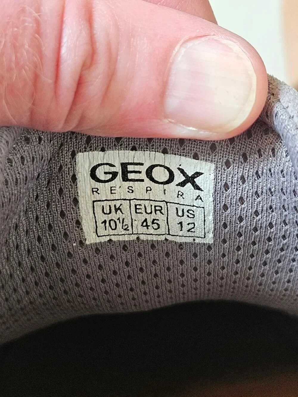 GEOX Men's Respira Ariam Suede Sneakers, Gray, Sz 12